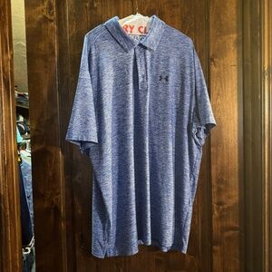 Under Armour Golf Polo, Blue, XXL